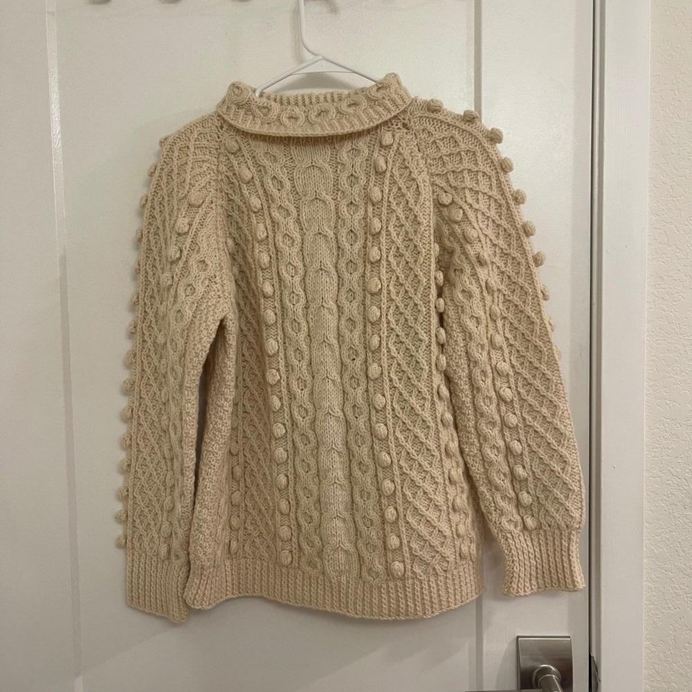 Vintage Wool Knit Adare Ireland Sweater Fisherman Thick Fall Grandpacore